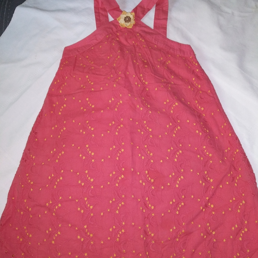 Girls Gymboree sunflower peach dress sz 6